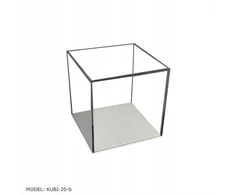 Kubik Vitrina su plexi dangčiu modeliui, produktui, kolekcijos apsauga, vitrina