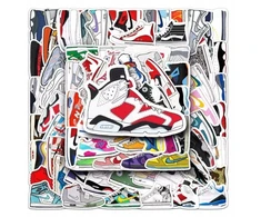 Kultiniai Adidas Nike sportbačiai Mix lipdukai Stickerbomb Extra lipdukai 80 vnt.
