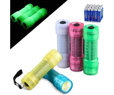 Kunhe 5 fluorescencinių mini žibintuvėlių vaikams su 15 Aaa baterijų – puikiai tinka stovyklavimui, lazerių dienai, vakarėlių maišeliams, gimtadienio dovanoms, smulkioms dovanėlėms mergaitėms, berniukams, mokyklos klasei