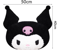 Kuromi minkštas žaislas, Kuromi pliušinės figūrėlės, Kuromi didelis minkštas žaislas, Kuromi lėlės žaislas, mieli pliušiniai žaislai, pliušinės lėlės vaikams (40 cm x 50 cm)