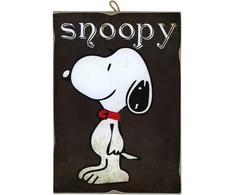 Plakatas Kustom Art vintažinio stiliaus komiksų serijos „snoopy“ medinis paveikslas namams, restoranui, picerijai, terasai, barui ir viešbučiui (didelis: 30 x 40 cm)