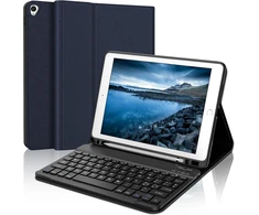 Kvago itališkas klaviatūros dėklas, skirtas ipad 10.2 colių 9/8/7 kartai, klaviatūra, skirta ipad 10.2 colių 2021/2020/2019/ipad air 3/ipad pro 10.5 colių, nuimama belaidė bluetooth klaviatūra