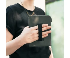 Kwmobile dėklas, suderinamas su kobo kobo libra colour/tolino vision colour dėklu - dėklas su kilpa ir stovu - bibliotekos tema, įvairiaspalvis