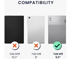 Kwmobile dėklas, suderinamas su lenovo smart tab m9 dėklu - minkštas tpu silikoninis dėklas, skaidrus - planšetinio kompiuterio viršelis, skaidrus