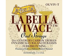 La Bella Strings Vivace Oud Ouviv-t turkiškos ladavimo stygos oud fleurokarbonui/sidabru dengtos 11 stygų komplektas