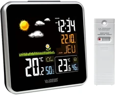 La crosse technology ws6821a spalvota meteorologijos stotis