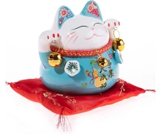 Lachineuse Maneki Neko statulėlė, Blanc Dominant, 9 x 8 x 10 cm