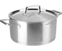 Lacor 45026 troškintuvas su dangčiu Foodie, sidabrinis