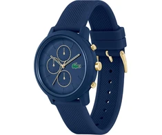 Lacoste Chronograph kvarcinis laikrodis vyrams su tamsiai mėlyna silikonine apyranke - 2011248