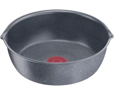 Lagostina Ingenio Mineralis Žalias keptuvė, 26 cm skersmens, 100% perdirbta, skirta dujinėms, orkaitės ir indukcinėms viryklėms, su kepimo indikatoriumi, nuimama rankena ir lanksčiu pagrindu