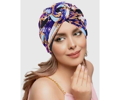 Lahviuu kepurė, 1 vnt., afrikietiškas moteriškas turbanas, afrikietiški turbanai moterims, gėlių turbanas, afrikietiško rašto galvos apdangalas, galvos apdangalai, iš anksto surišta beanie kepurė, galvos apdangalas, miego kepurė, violetinė