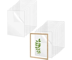 Laikiklis Akrilo stiklas, 2 mm storio, 20 vnt. rinkinys, profesionalus akrilo stiklo rinkinys, plexiglass plokštės, akrilo plokštės, akrilo stiklo plokštės, skirtos nuotraukų rėmelių stiklui pakeisti, rankdarbiams, stalo stovui (10