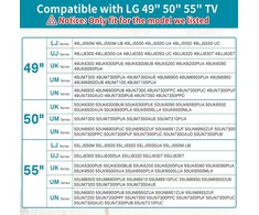 Laikiklis Dinghosen televizoriaus stovo pagrindas, skirtas lg tv kojelių pakeitimui 49 59 55 colių televizorių atsarginės kojelės, skirtos 55un7300aud 55um6910puc 55um7300aue lg tv stovas su varžtais
