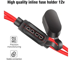 Laikiklis su saugikliais automobiliui, 5 vnt., 16awg, 15a