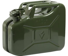Lampa Metalinis kanistras kurui, benzinui, alyvai, talpa 10l, žalias
