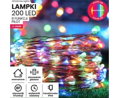 Lampkiled lemputės ant vielos 200 Led 20m 8 funkcijos + nuotolinio valdymo pultas