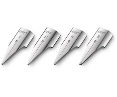 Lamy "profesionalus rašymo plunksnų rinkinys" | Visiems standartiniams Lamy plunksnakočių modeliams | Safari, Al-star ir kt. (plunksnų rinkinys, F, B, M, Ef, sidabrinė)