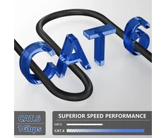 Lan kabelis Cat 6, 50 metrų, Ftp, juodas