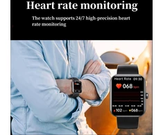 Lancoon išmanusis laikrodis vyrams ir moterims, 1,9 colio jutiklinis ekranas, integruotas, 24/7 širdies ritmo ir Spo2 monitorius, žingsniamatis, miego monitorius, fitneso apyrankė, skirta android ir ios (auksinis)