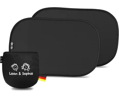 Laneta apsauga nuo saulės kūdikiams automobilyje, sertifikuota Upf 50+ Uv apsauga, tvari ir aukštos kokybės Gsm105+ nailonas, dviguba apsauga, automobilio saulės uždangalas kūdikiui, apsauga nuo saulės automobiliui vaikams, tvirtinamas siurbtukais