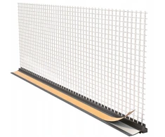 Langų apdailos profilis su Pvc tinkleliu, diletacinis Apu 2,5 m, lovelis 3 mm, antracito spalvos