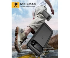 Lanhiem dėklas, skirtas Google Pixel 9 Pro, Ip68 vandeniui atsparus mobiliojo telefono dėklas Google 9 Pro 360 laipsnių apsauginis dėklas, atsparus smūgiams, dulkėms, sniegui, lauko šarvuotas dėklas su įmontuota ekrano apsauga