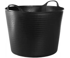 Lankstus konteineris, krepšys skalbiniams, piktžolėms, sodui, juodas, 27 l, kibiras