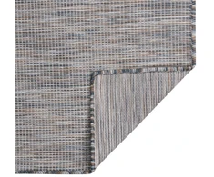 Lauko kilimėlis, rudas ir mėlyna, 80x150cm, plokščio pynimo