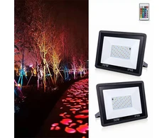 Lauko LED prožektorius RGB, 50 W, su nuotolinio valdymo pulteliu