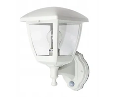 Lauko sodo šviestuvas su judesio davikliu Led E27 baltas Ip44