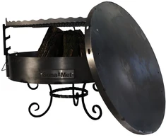 Lauko židinys Xxl + kaltinės kojos + grotelės + dangtis S167