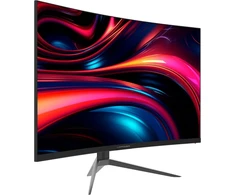 Lc-power lc-m32qc 32 colių qhd lenktas monitorius, 2560 x 1440, 180 hz, 1 ms mprt, amd freesync, 3500:1, 1500r, 16:9, va panelė, 122.1% srgb, 93.6% dci-p3, juodas