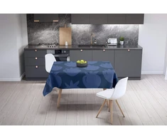 Le Jardin du Lin virtuvės dekoratyvinė staltiesė mėlyna 140 x 140 cm - sukurta ir pagaminta Turkijoje