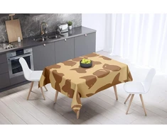 Le Jardin du Lin virtuvinė dekoratyvinė staltiesė rudos spalvos 140 x 140 cm - sukurta ir pagaminta Turkijoje
