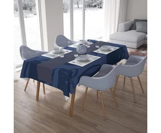 Le Jardin du Lin virtuvinė dekoratyvinė staltiesė mėlyna 140 x 200 cm - sukurta ir pagaminta Turkijoje