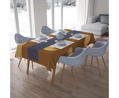 Le Jardin du Lin virtuvinis dekoratyvinis staltiesė rudos spalvos 140 x 200 cm - sukurta ir pagaminta Turkijoje