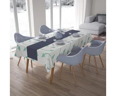 Le Jardin du Lin virtuvinis dekoratyvinis staltiesė su atsitiktiniu raštu 140 x 200 cm - sukurta ir pagaminta Turkijoje