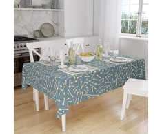 Le Jardin du Lin virtuvinis dekoratyvinis staltiesė su atsitiktiniu raštu 140 x 160 cm - sukurta ir pagaminta Turkijoje
