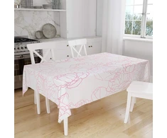 Le Jardin du Lin virtuvinis dekoratyvinis staltiesė su atsitiktiniu raštu 140 x 160 cm - sukurta ir pagaminta Turkijoje