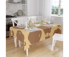 Le Jardin du Lin virtuvinis dekoratyvinis staltiesė rudos spalvos 140 x 160 cm - sukurta ir pagaminta Turkijoje