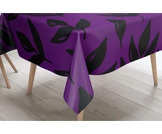 Le Jardin du Lin virtuvinis dekoratyvinis staltiesė, violetinė, juoda, 140 x 140 cm - sukurta ir pagaminta Turkijoje