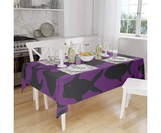 Le Jardin du Lin virtuvinis dekoratyvinis staltiesė, violetinė, juoda, 140 x 160 cm - sukurta ir pagaminta Turkijoje