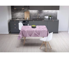 Le Jardin du Lin virtuvinis dekoratyvinis staltiesė su atsitiktiniu raštu 140 x 140 cm - sukurta ir pagaminta Turkijoje