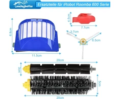 Leadaybetter Šepetėlių rinkinys robotui Roomba 600 serijos siurbliams