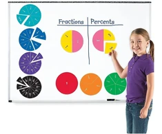 Learning Resources dvipusiai magnetiniai trupmenų apskritimai
