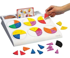 Learning resources fraction pie dėlionės