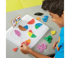 Learning resources fraction pie dėlionės