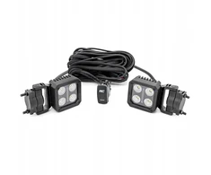 Led 2" kvadratinės lempos Rough Country Juodas Series