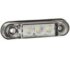 Led balta priekinė gabaritinė lempa 12/24v