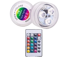 Led baseino lemputės jacuzzi rgb 5 vnt. su 1 nuotolinio valdymo pulteliu
